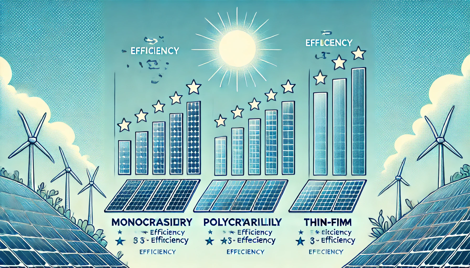 Types of Solar Panels and Their Efficiencies