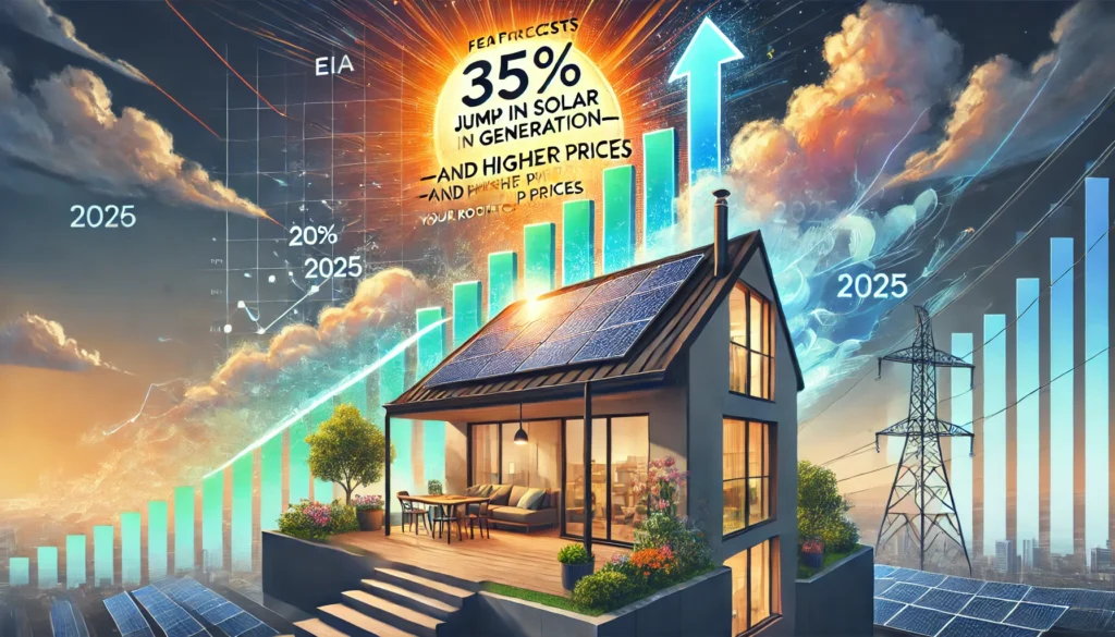 EIA Forecasts 35% Jump in Solar Generation—and Higher Power Prices: Why 2025 Is the Moment to Lock-In Your Own Rooftop Energy